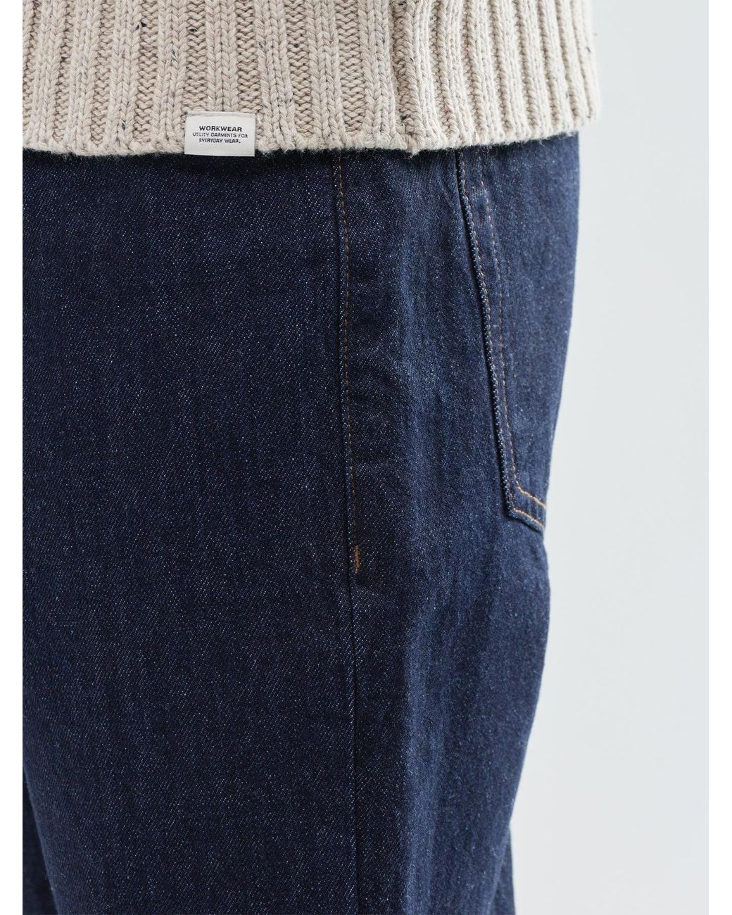 Only & Sons Blue Edge Straight-Leg Organic Cotton Blend Jeans for men