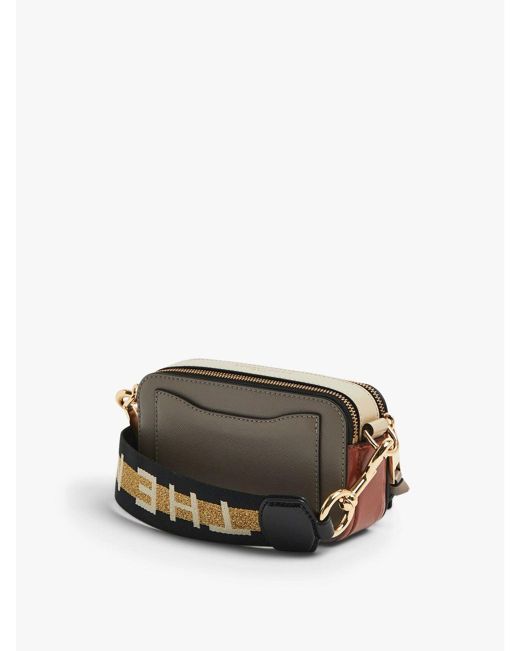 Marc Jacobs Brown The Snapshot New Sea Multi Bag, Leather