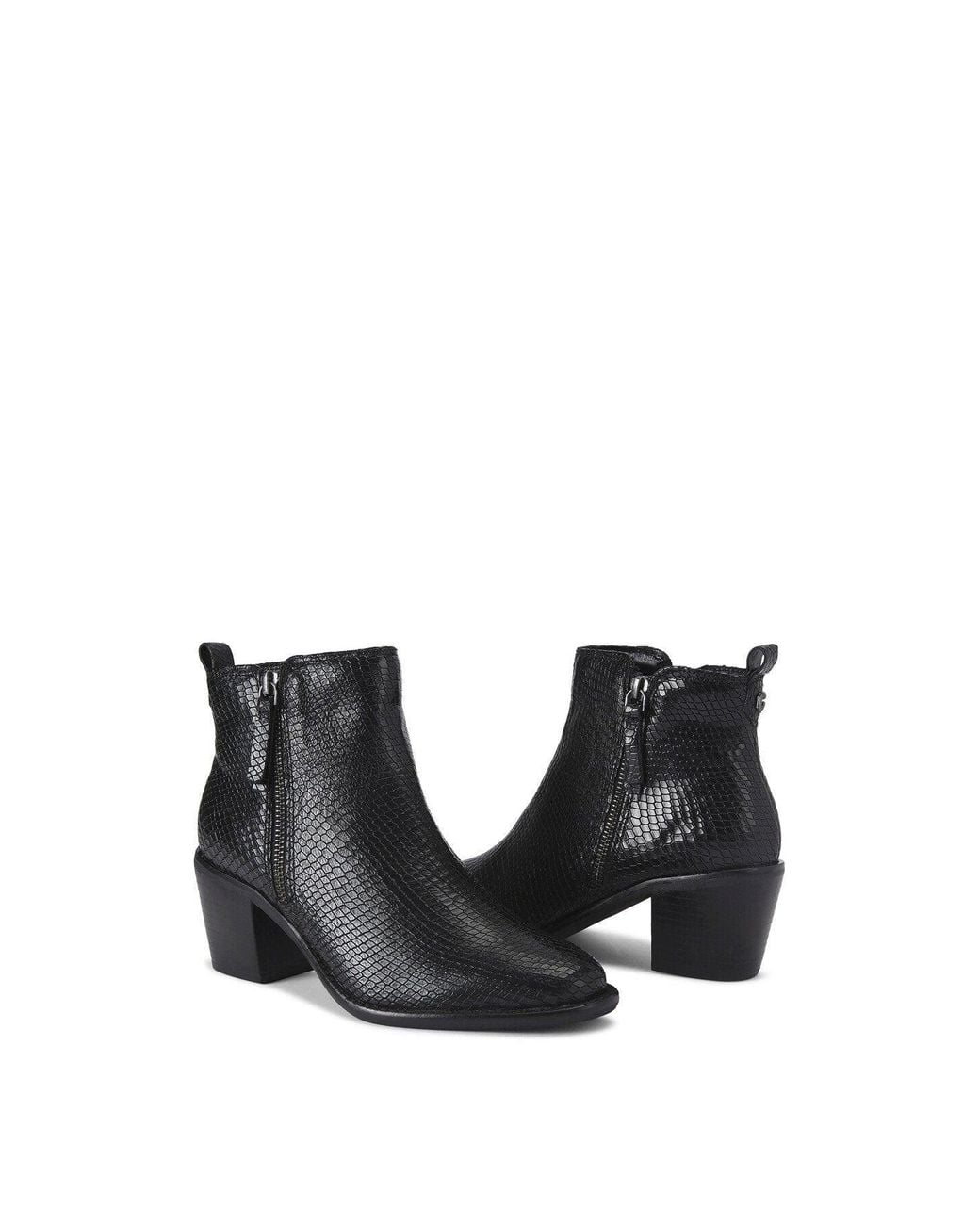 Carvela Kurt Geiger Black Women's Secil Leather Ankle Boots