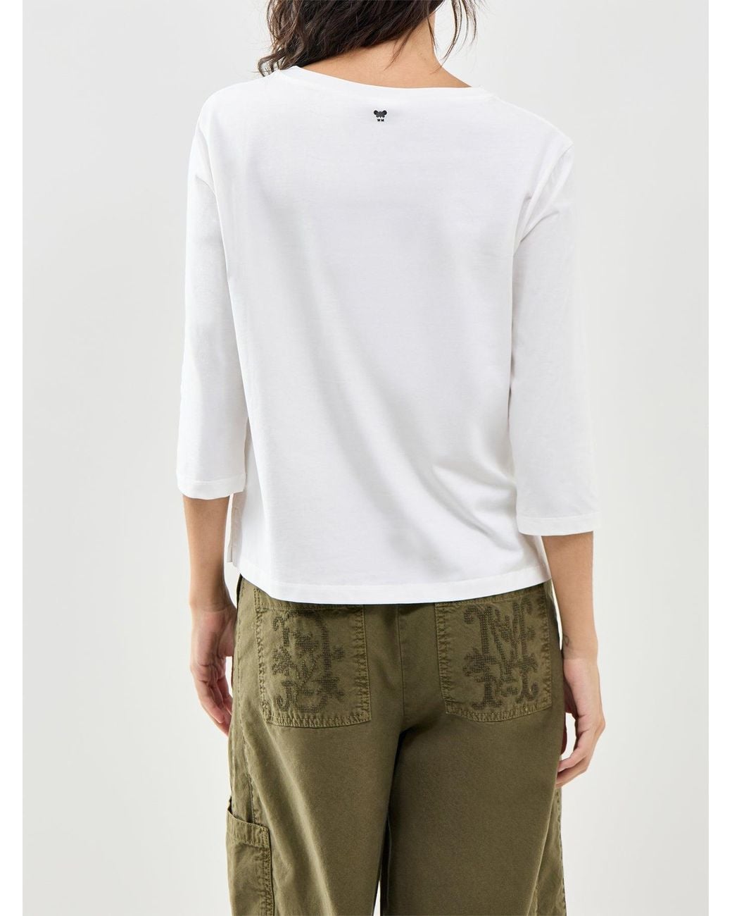 Weekend by Maxmara White Multia Long Sleeve T-Shirt