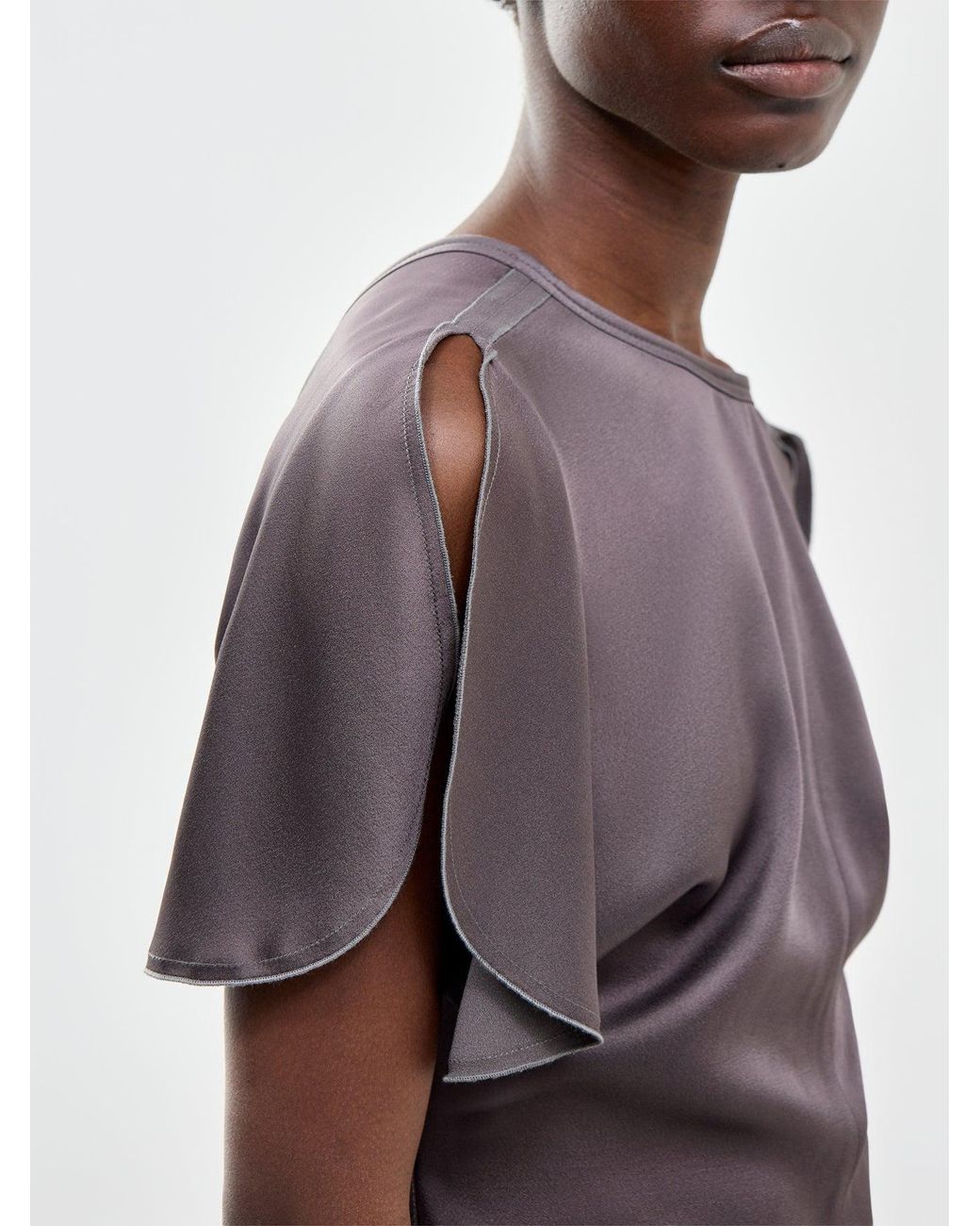 Victoria Beckham Purple Bela Top