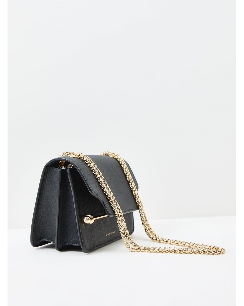 Strathberry Blue East/West Mini Bag