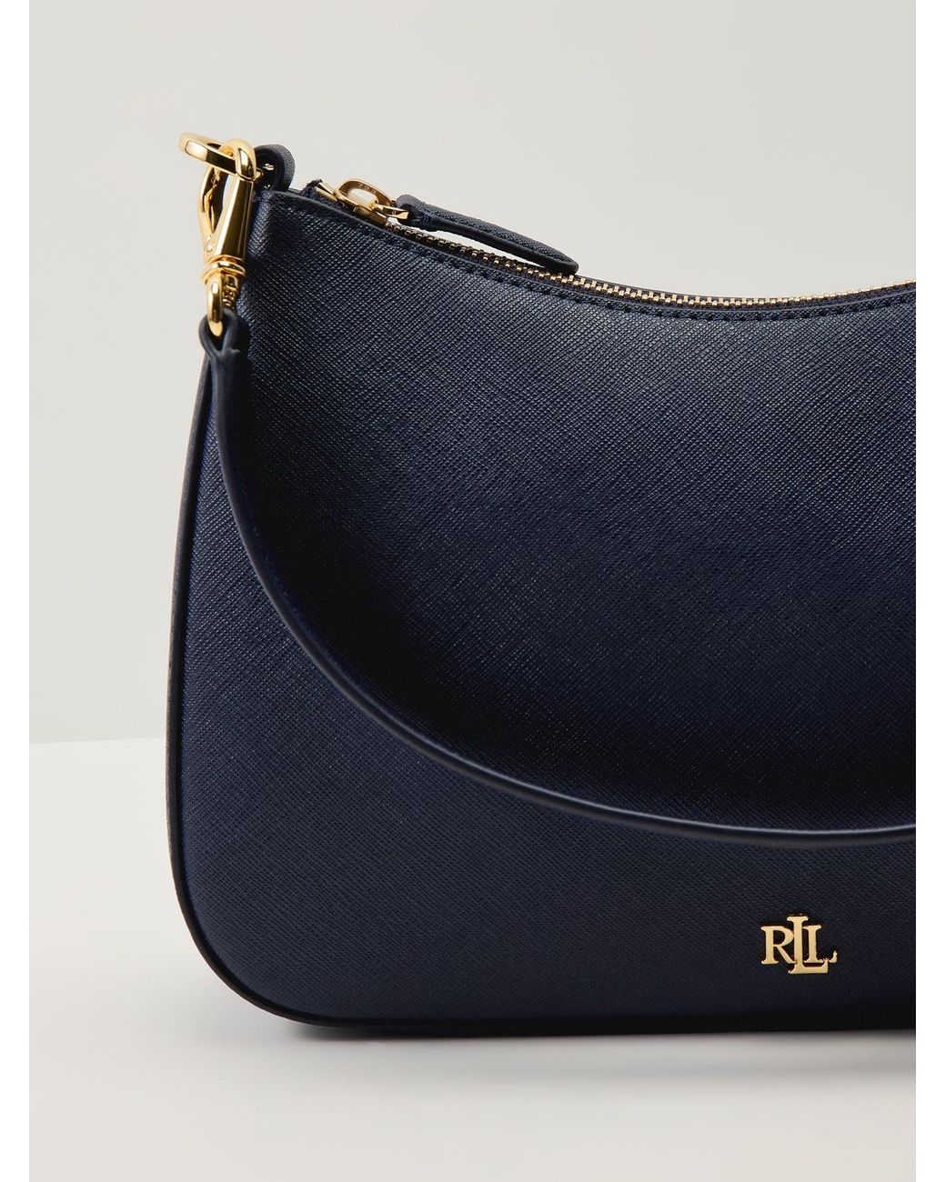 Ralph Lauren Blue Danni 26 Medium Shoulder Bag