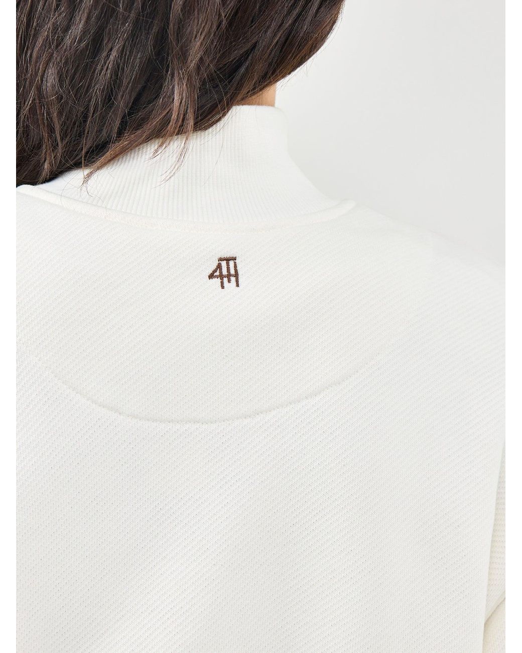 4th & Reckless White Tess Sweatshirt