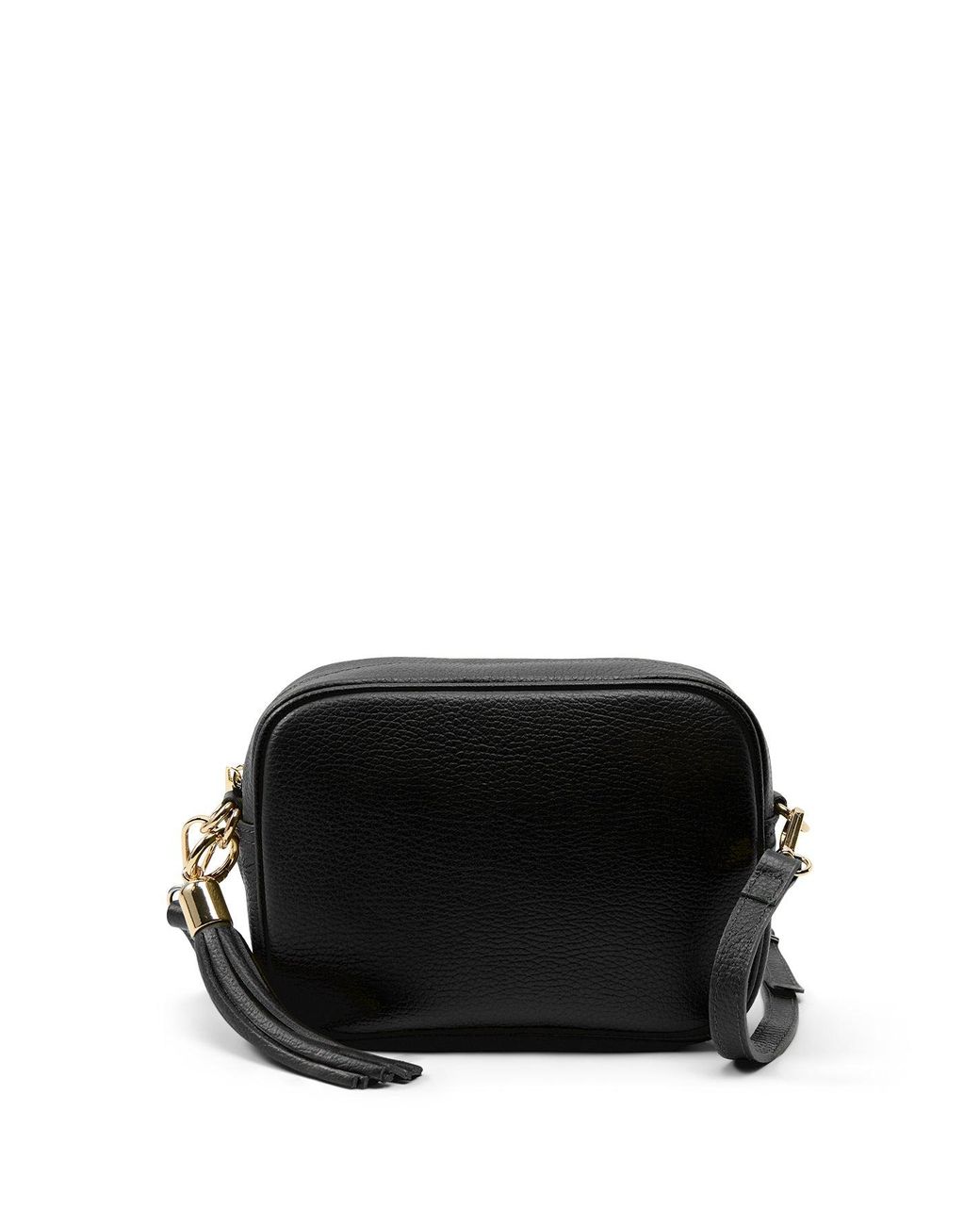 Apatchy London Black The Tassel Crossbody Bag
