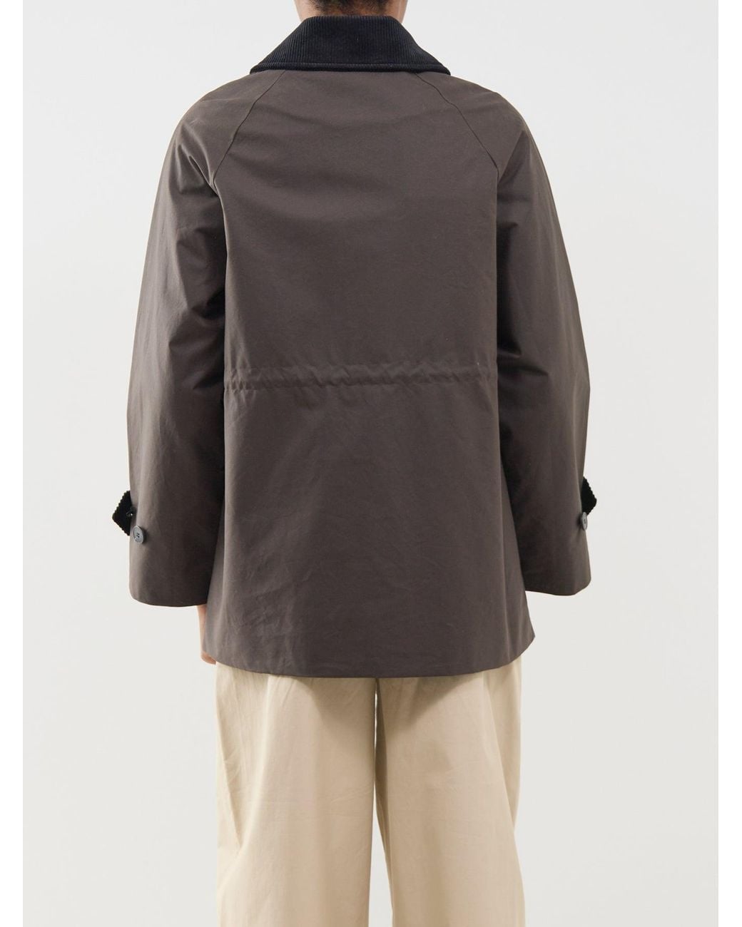 SELECTED Gray Organic Wilma Waxed Jacket