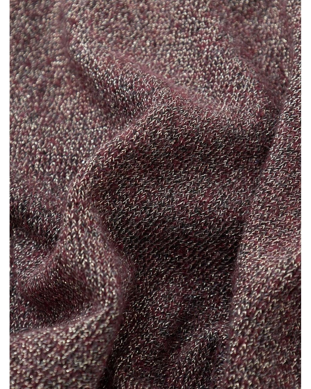 Vero Moda Brown Doffyshine Metallic Crew Neck Jumper