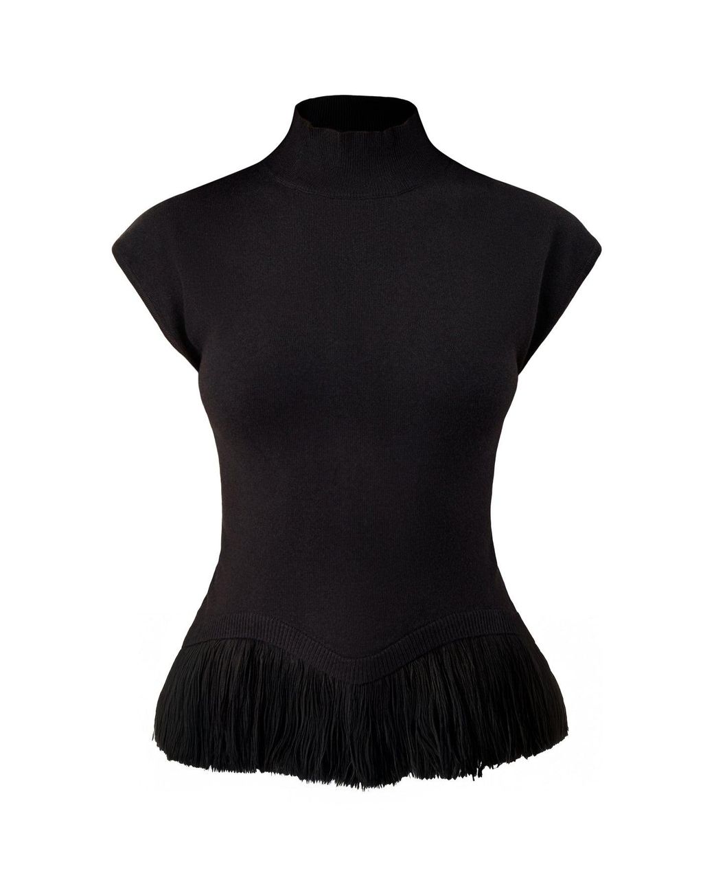 Pretty Lavish Black Orlendina Fringe Top