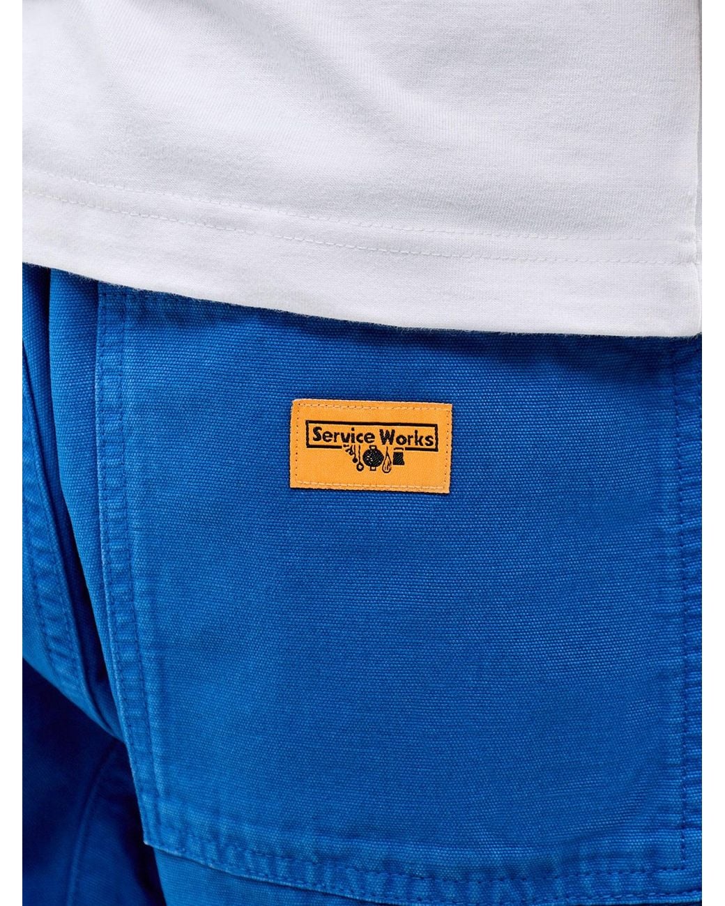 Service Works Blue Organic Classic Chef Trousers for men