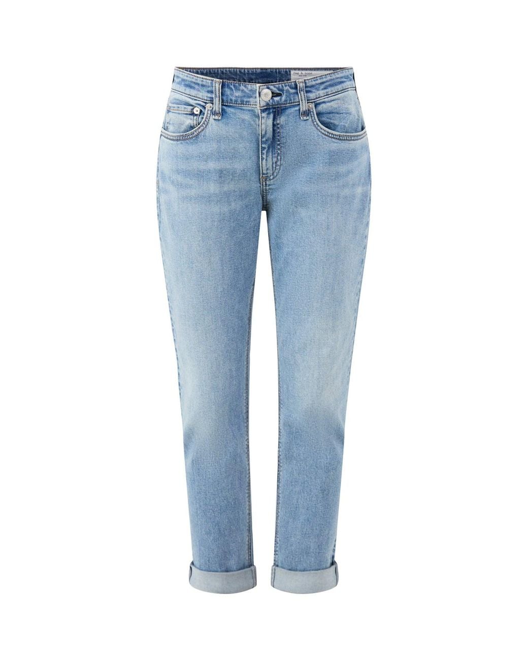 Rag & Bone Blue Dre Slim Boyfriend Jeans