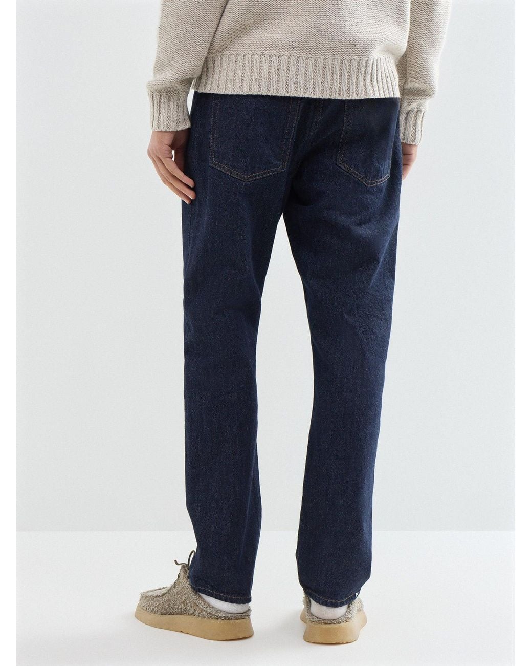 Only & Sons Blue Edge Straight-Leg Organic Cotton Blend Jeans for men