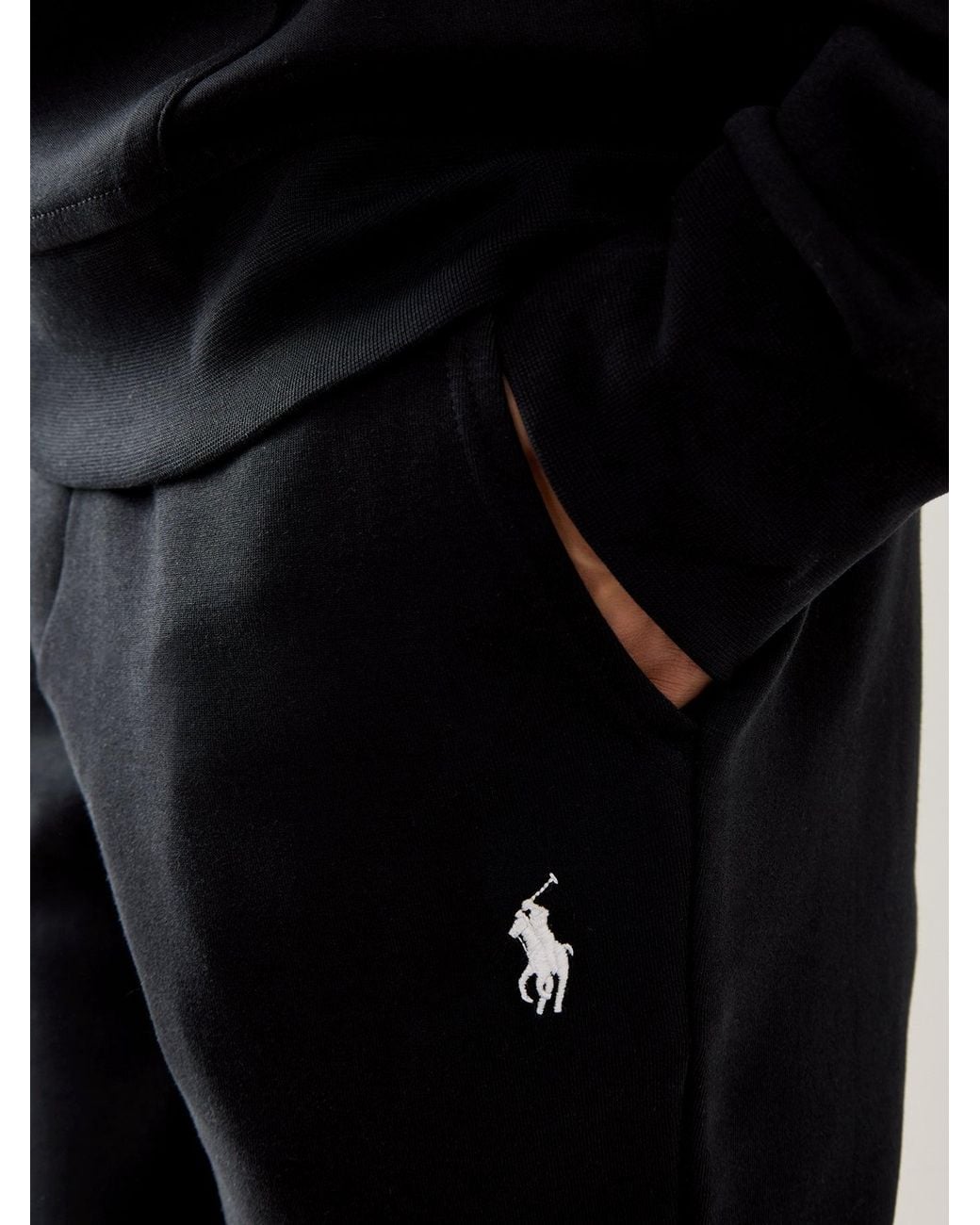 Polo Ralph Lauren Black Double Knit Joggers for men