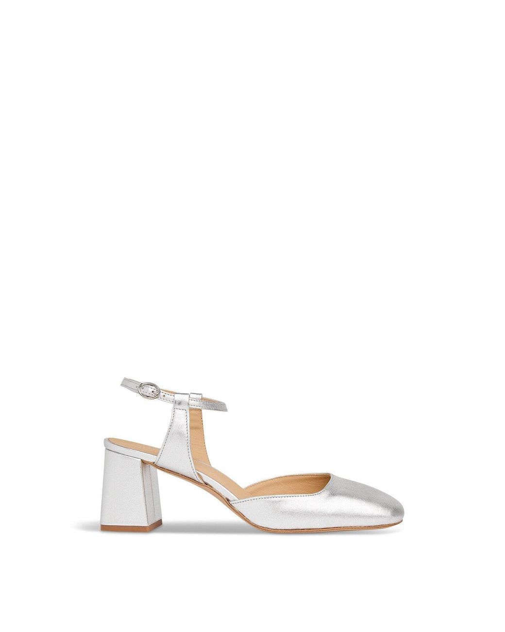 Whistles White Women's Matilda Block Heel Shoe