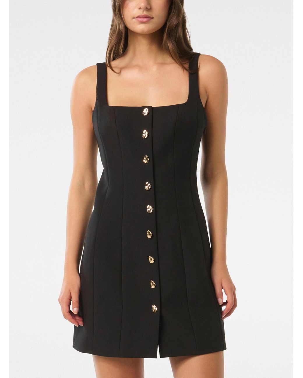 Forever New Black Women's Penny Button Down Mini Dress