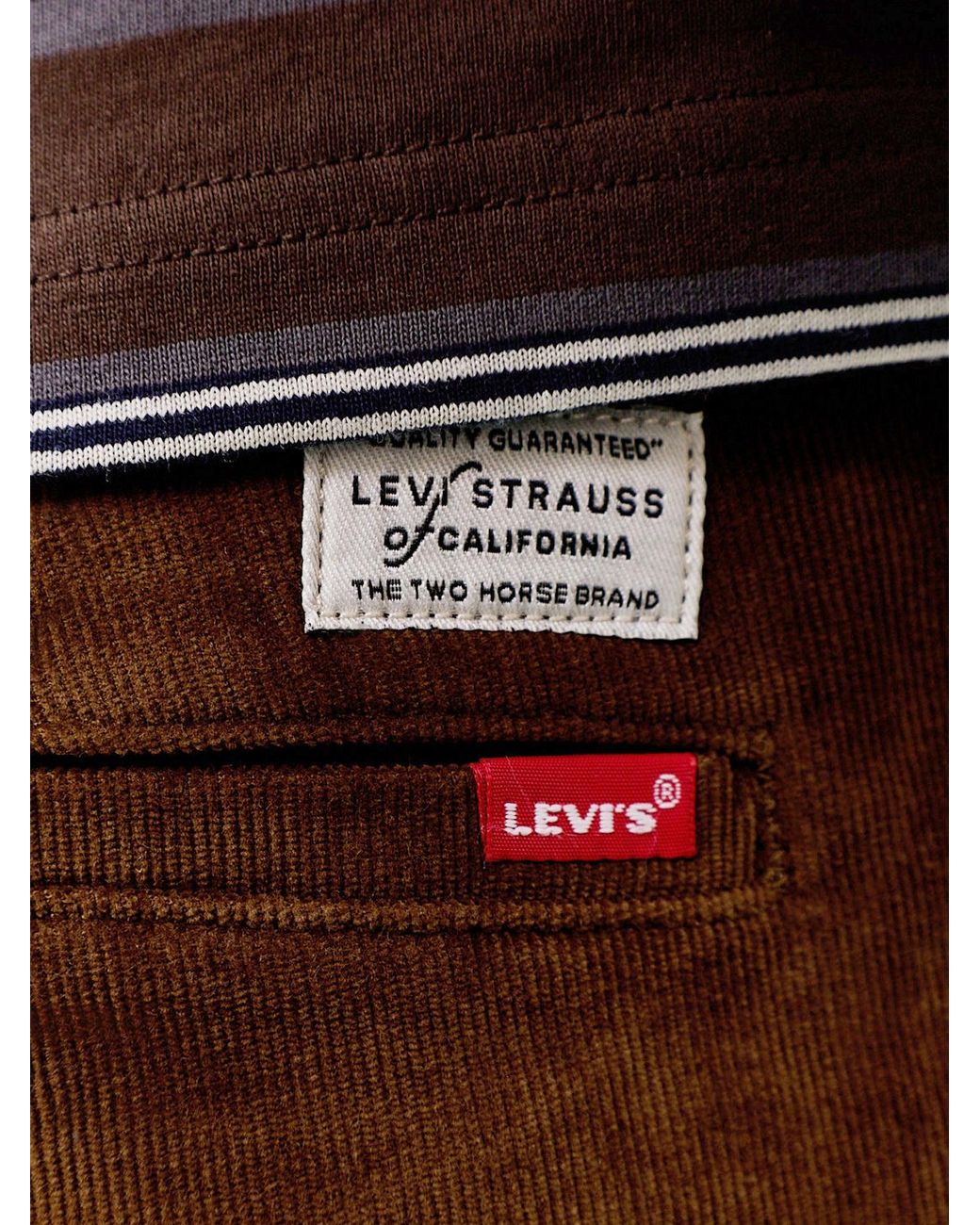 Levi's Brown Cord Chinos for men