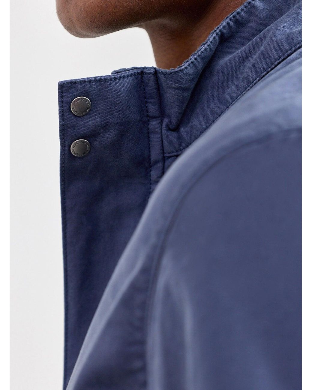 Barbour Blue Melrow Casual Harrington Jacket for men
