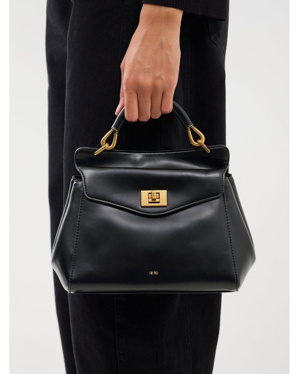 JW PEI Blue Lucia Classic Top Handle Bag