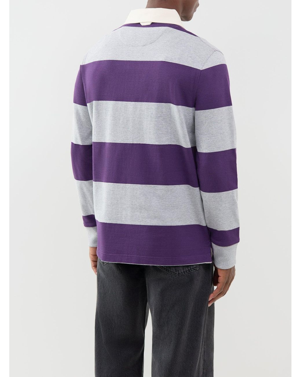 Gant Purple Striped Heavy Rugger for men