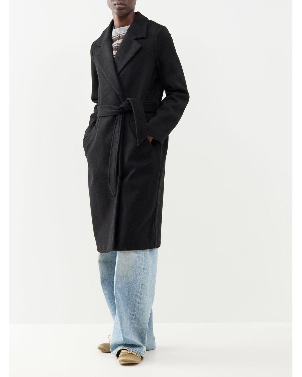 Vero Moda Black Fortune Aya Long Coat