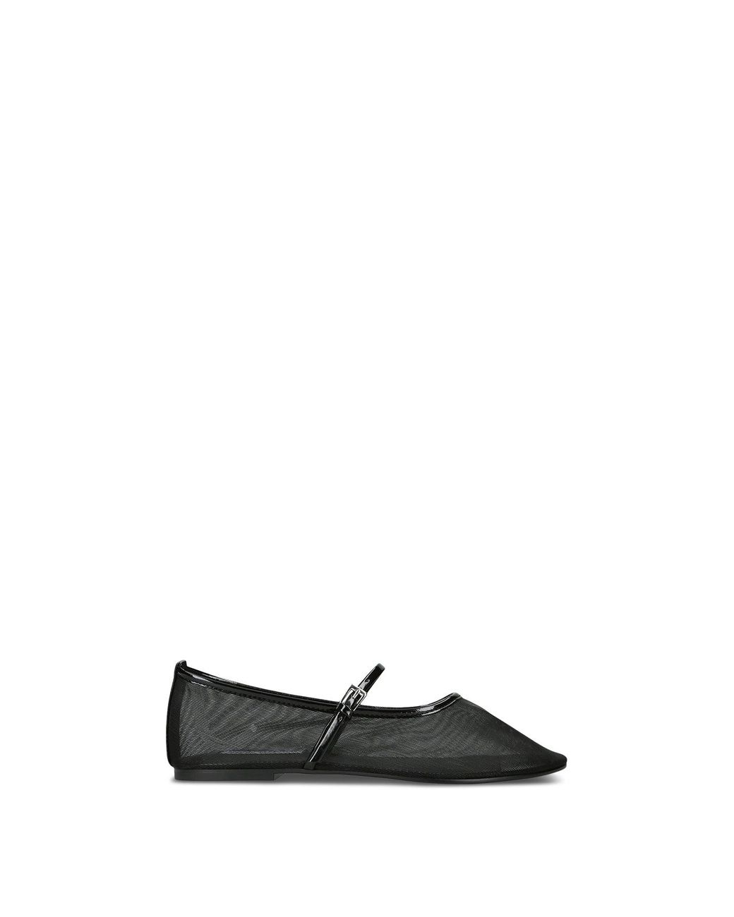 Steve Madden White Mash Ballet Flats