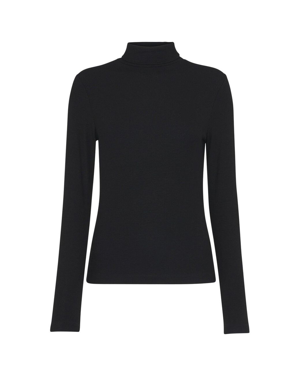 Whistles Black Women's Essential Ribbed Polo