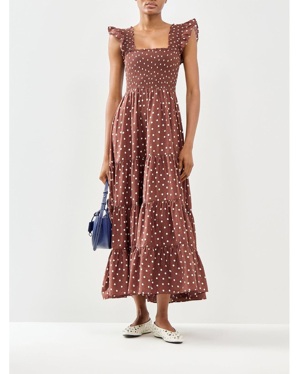 Rixo Red Kendall Midi Dress