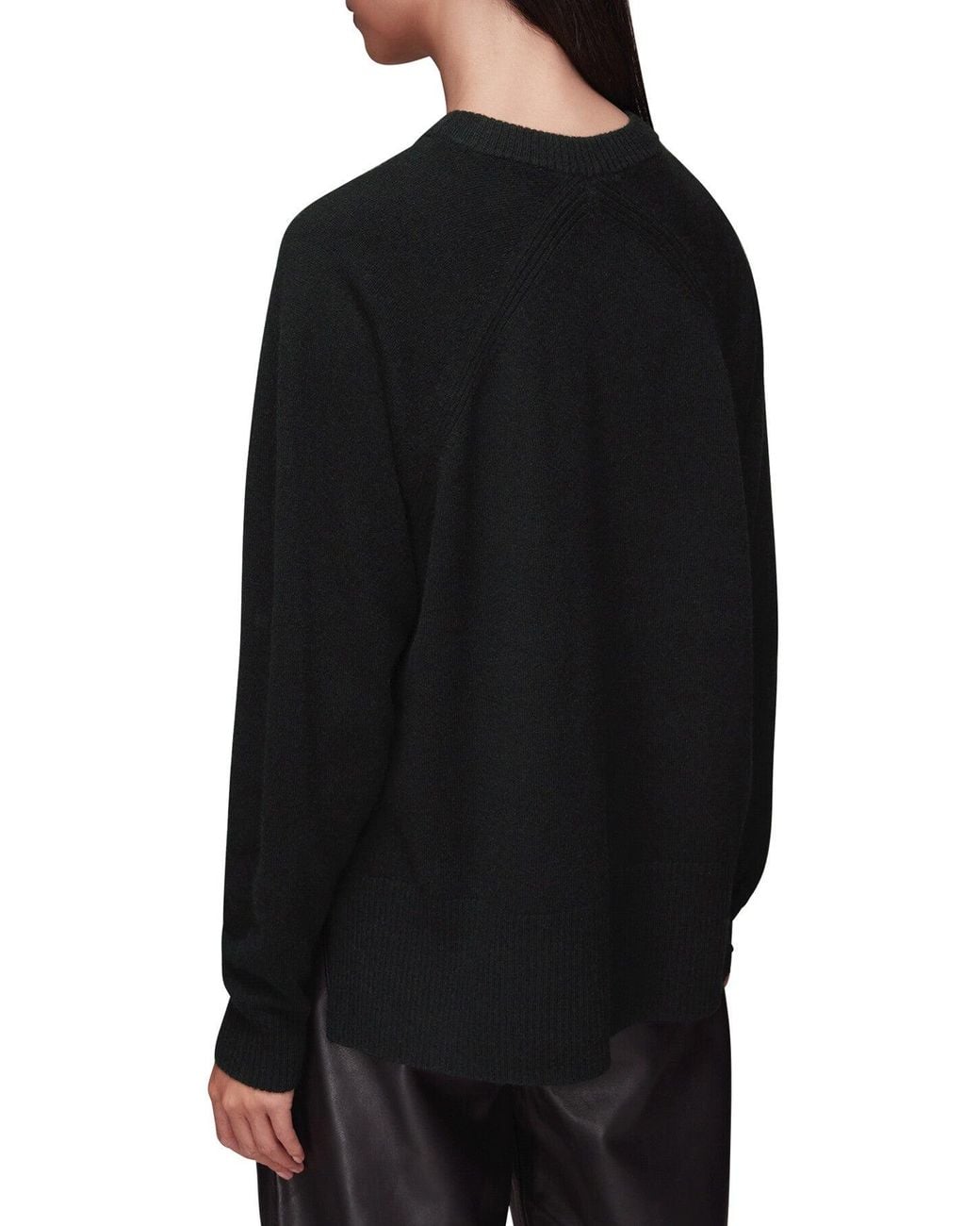 Whistles Black Women's Ultimate Cashmere Crew Neck