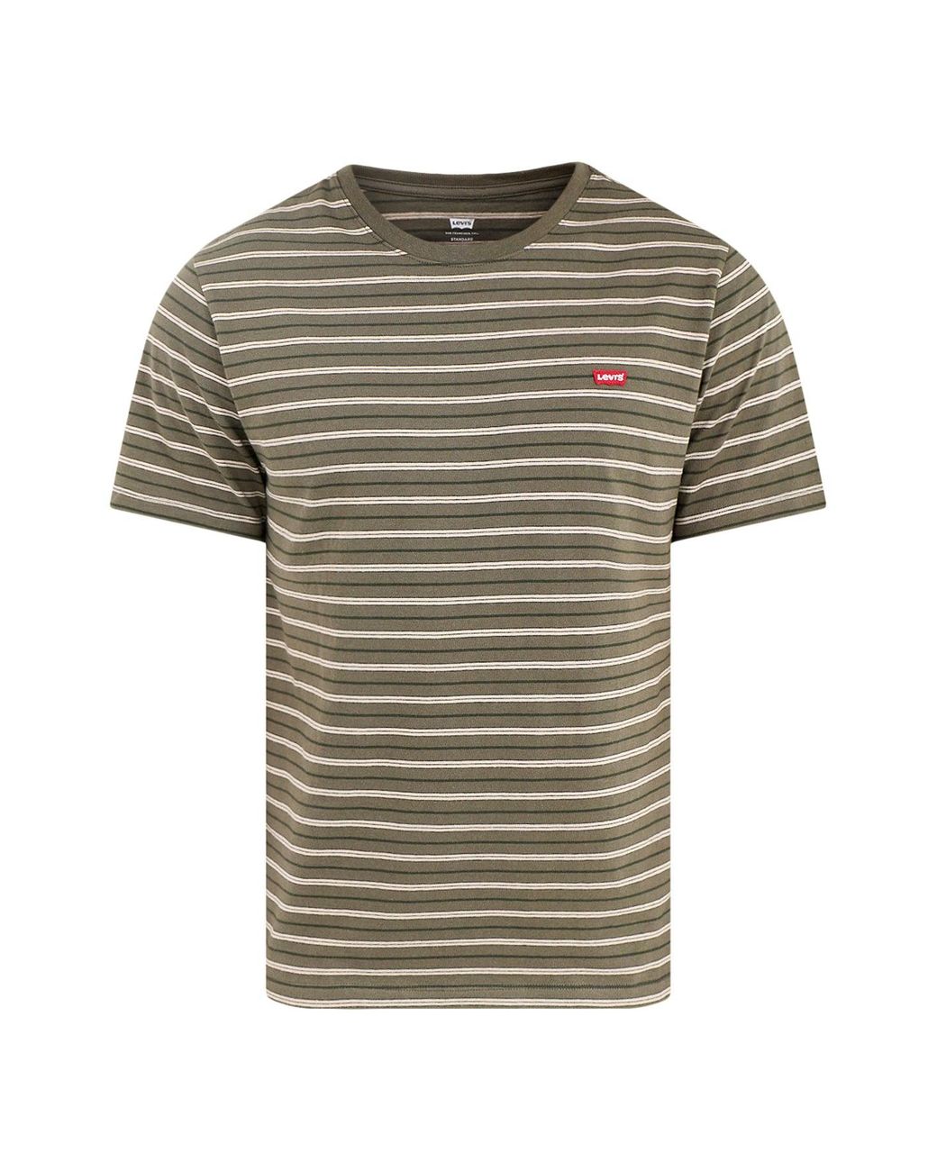 Levi's Gray Original Stripe T-Shirt for men