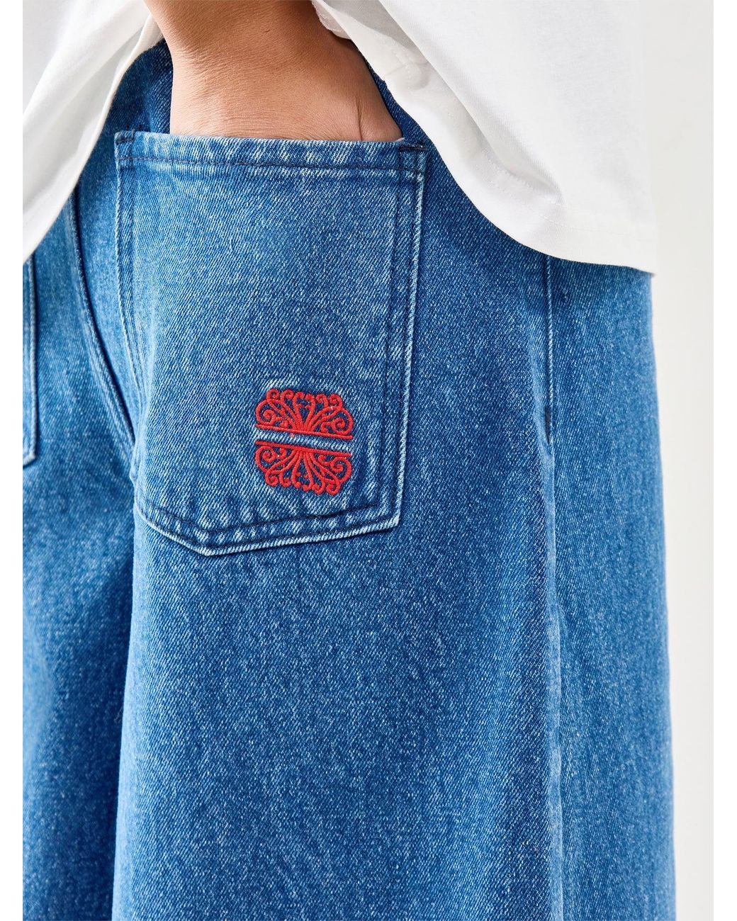 Never Fully Dressed Blue Palazzo Jan Jeans