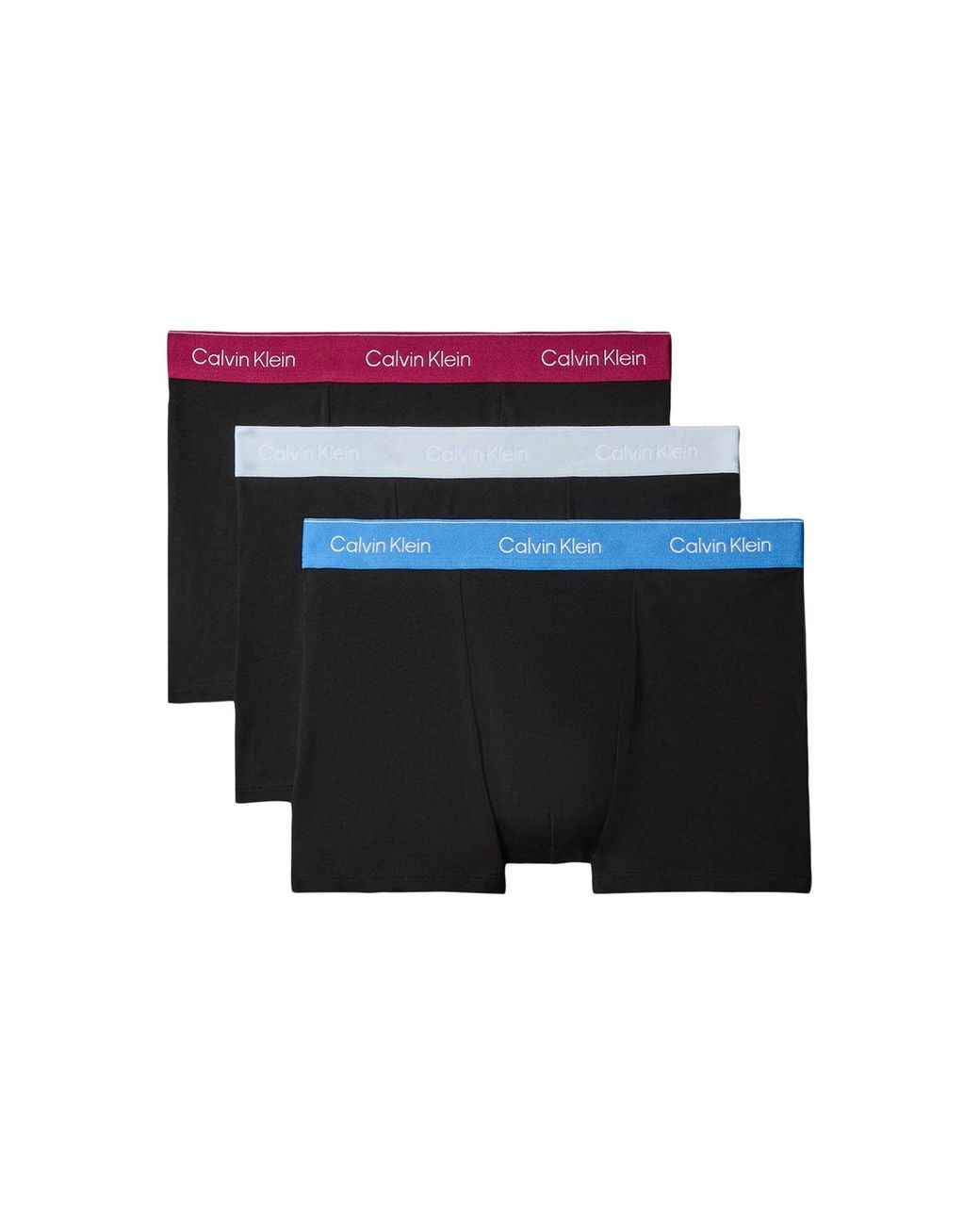 Calvin Klein Multicolor Icon Stretch Relaxed Fit Trunks 3 Pack for men