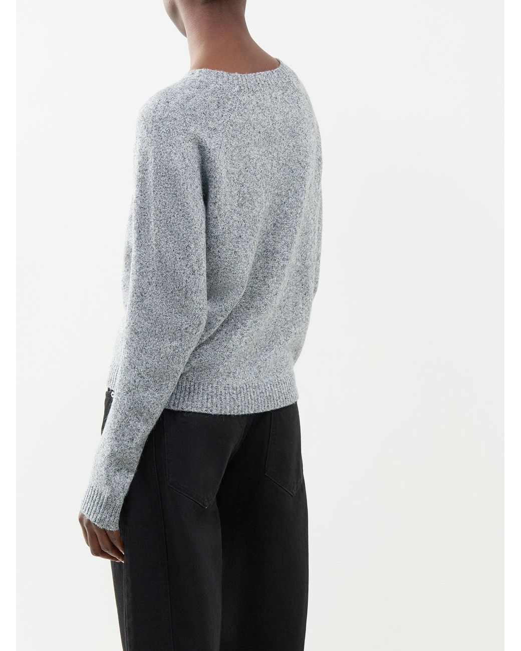 Vero Moda Blue Doffyshine Metallic Crew Neck Jumper