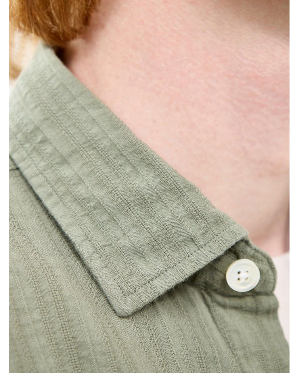 Hartford Green Short Sleeve Pattern Shirt for men
