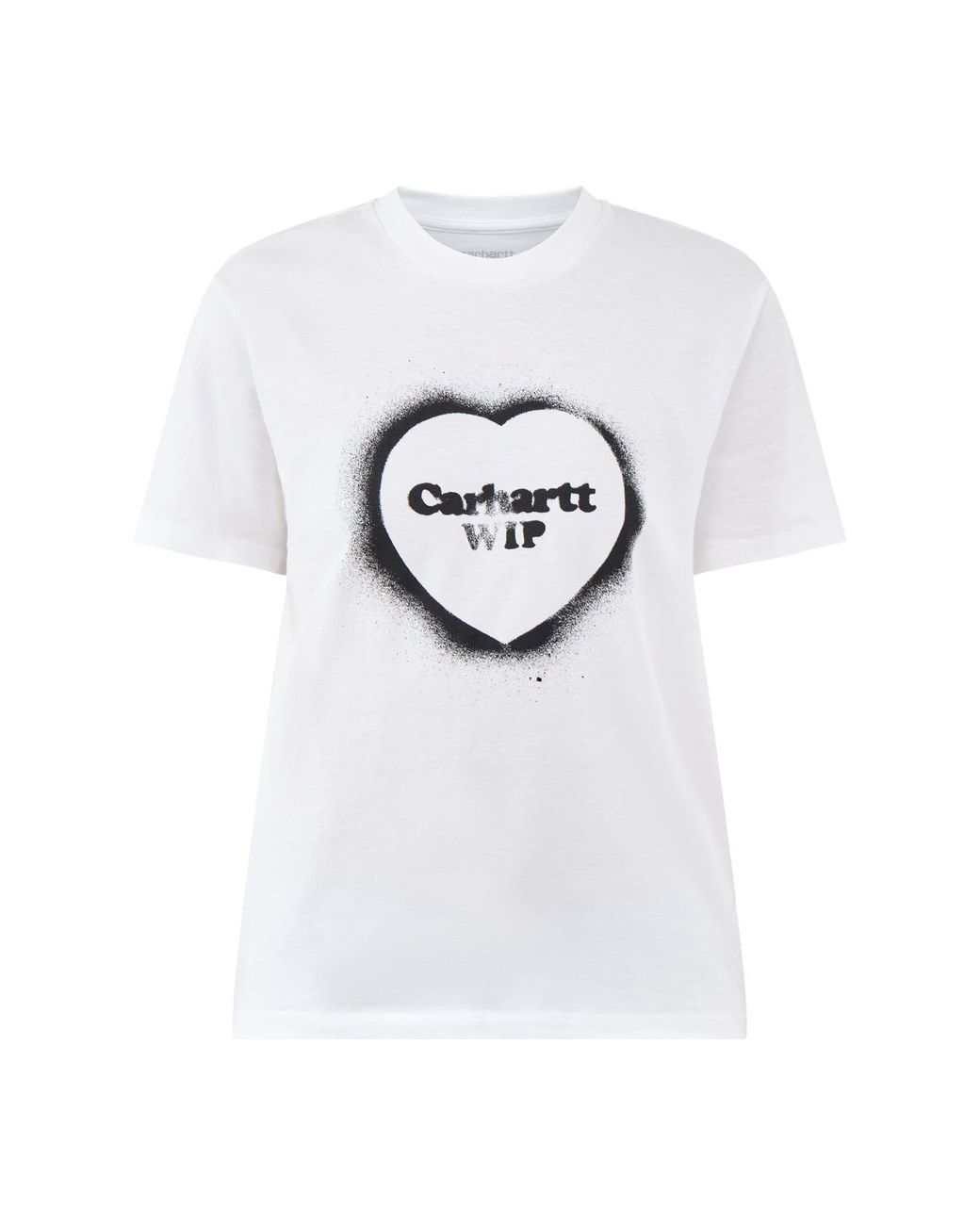 Carhartt White Spray Heart Graphic T-Shirt for men