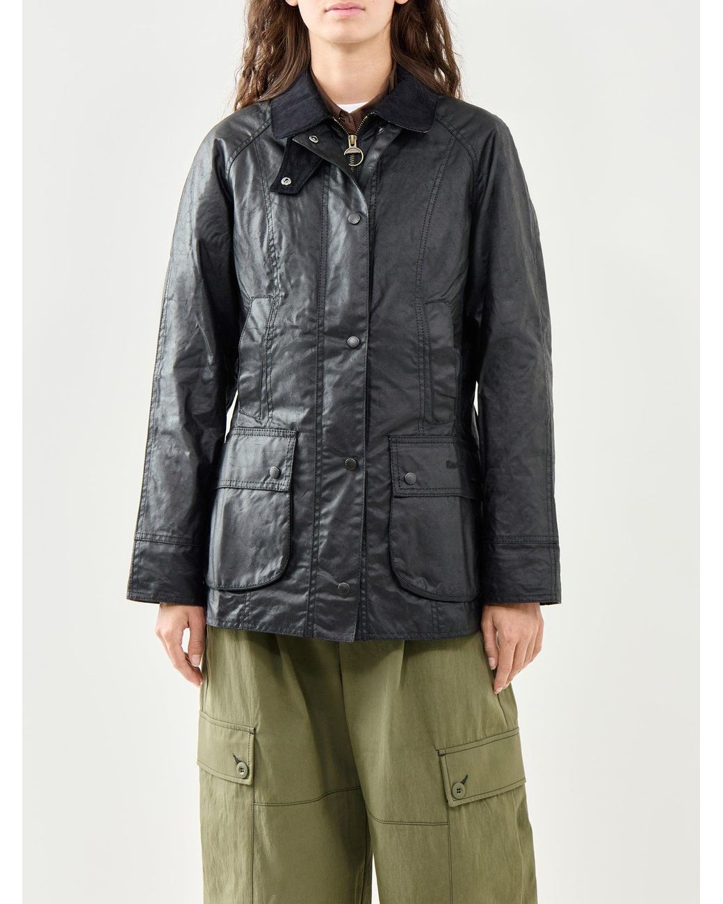 Barbour Black Classic Beadnell Wax Jacket