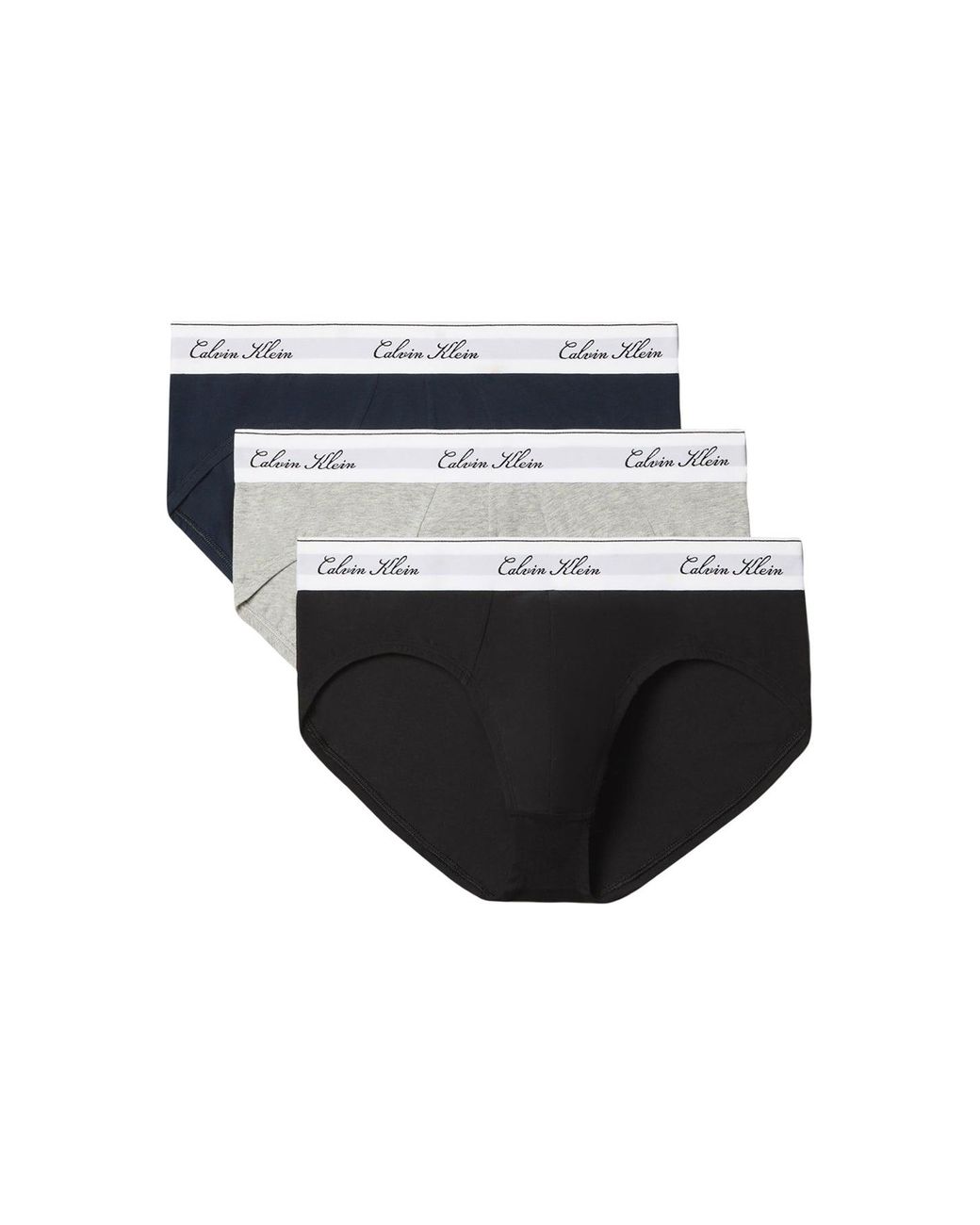 Calvin Klein Black Icon Stretch Hip Briefs 3 Pack for men
