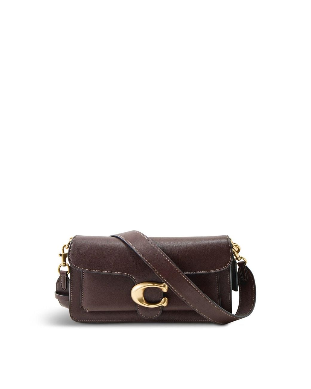 COACH Blue Tabby 26 Soft Grain Shoulder Bag Maple