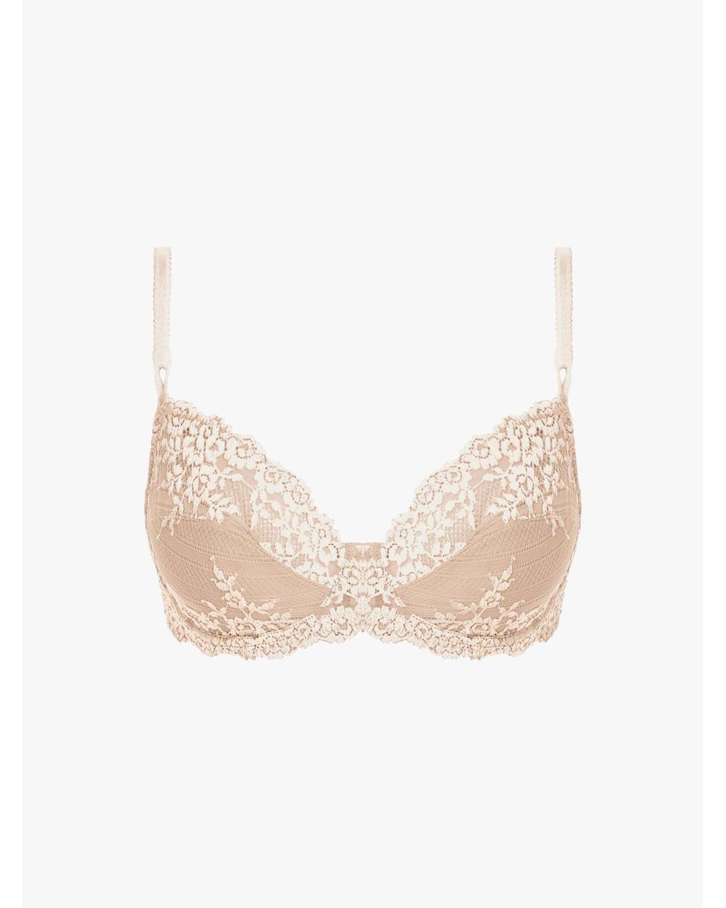 Wacoal White Embrace Underwired Plunge Bra