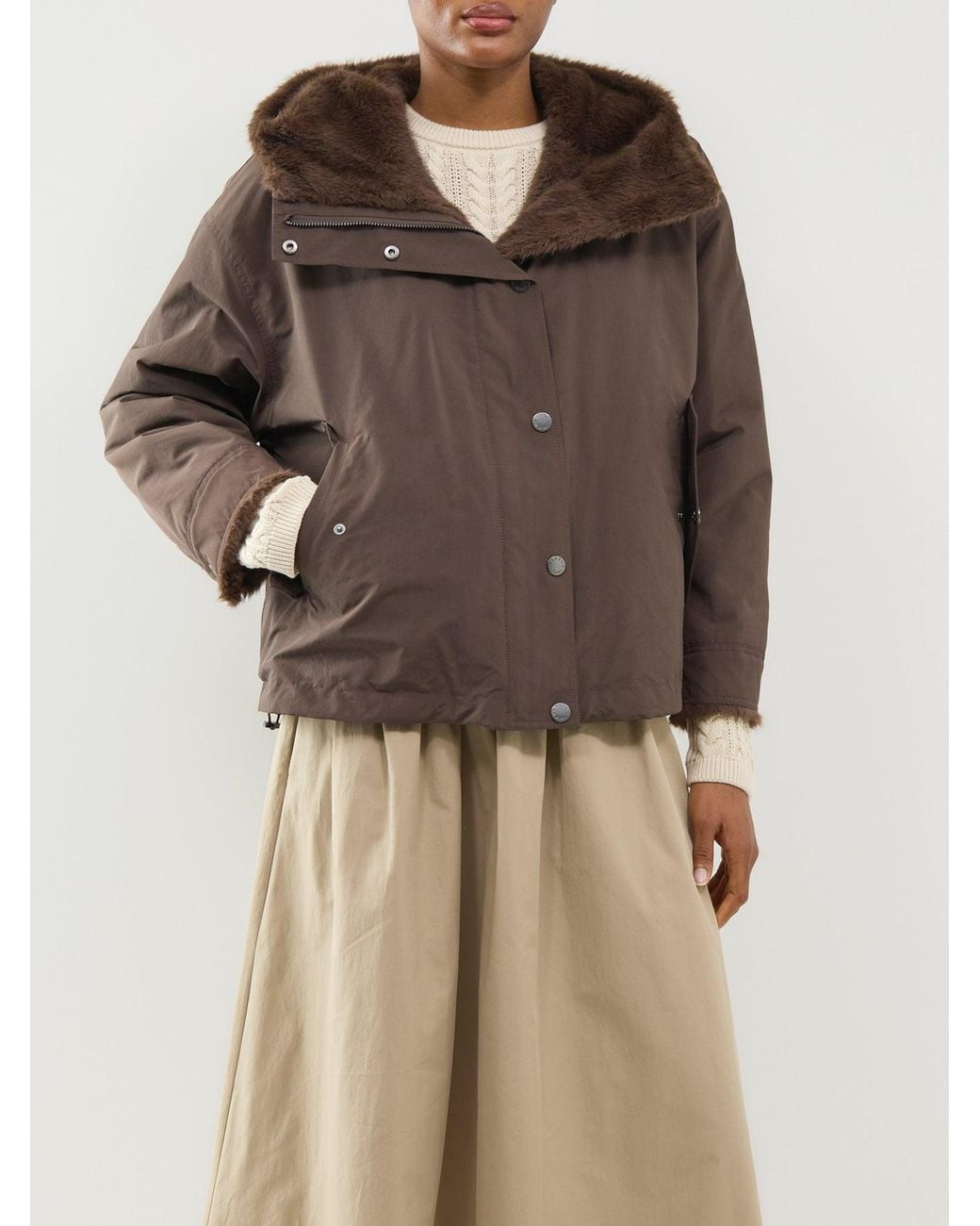 Weekend by Maxmara Brown Zanna Reversible Raincoat