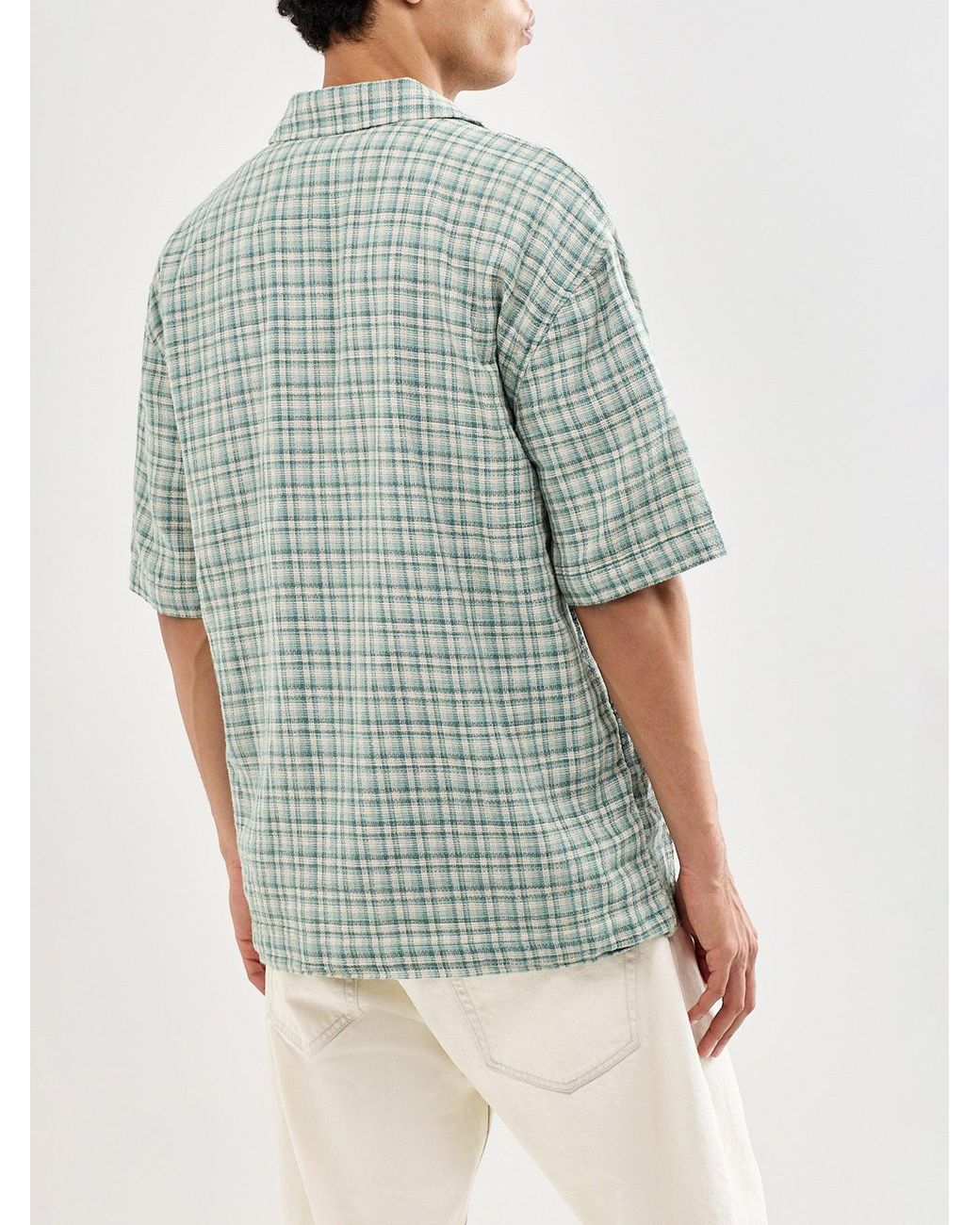 Only & Sons Blue Trev Structured Check Shirt for men