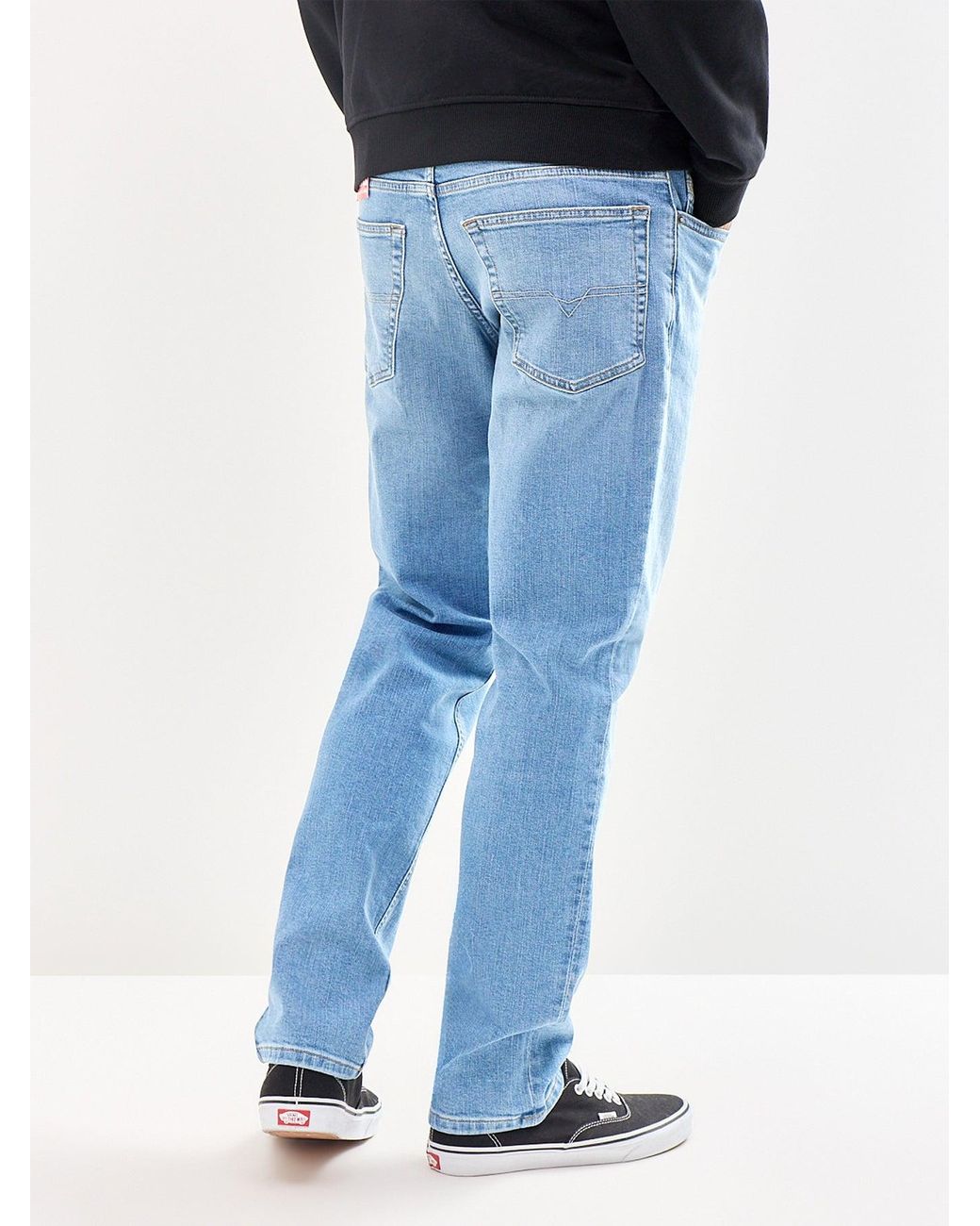 DIESEL Blue 2023 D-Finitive Tapered Fit Jeans for men