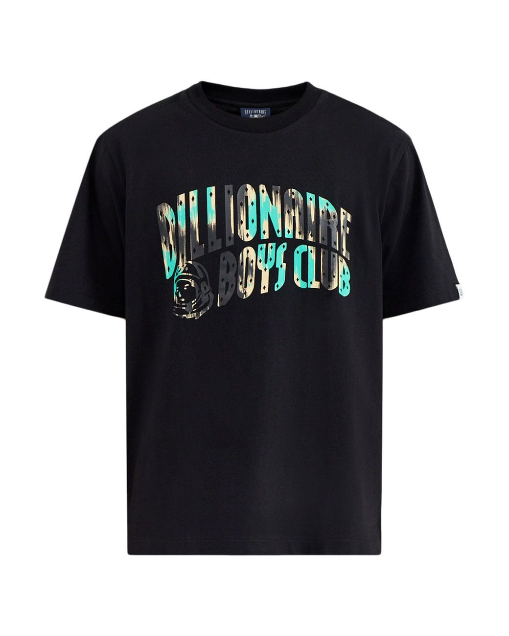 BBCICECREAM Black Leopard Camo Arch Logo T-Shirt for men