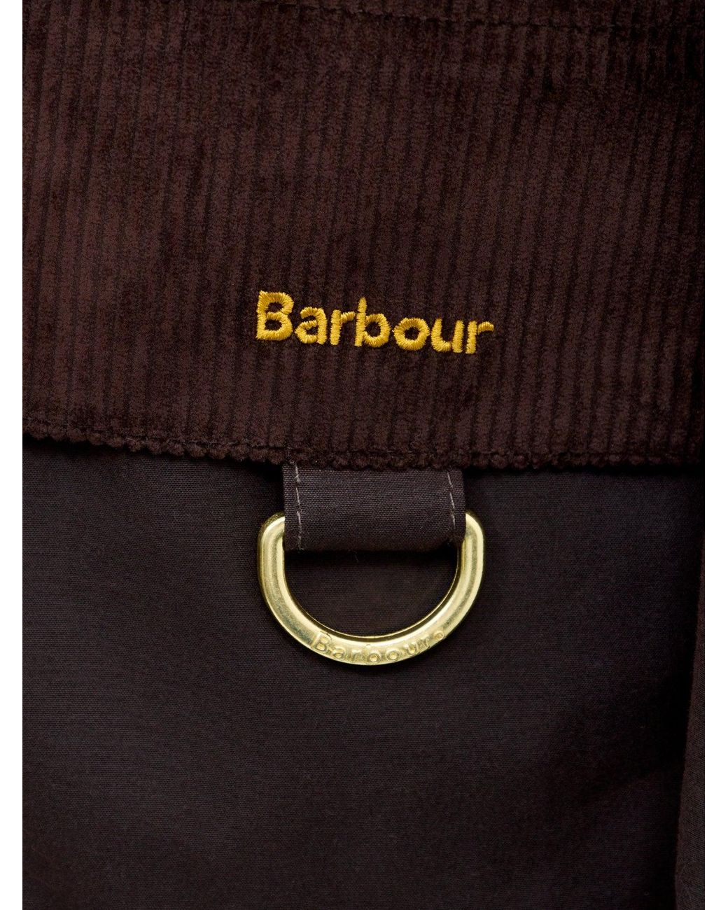 Barbour Purple Carville Wax Jacket Rustic