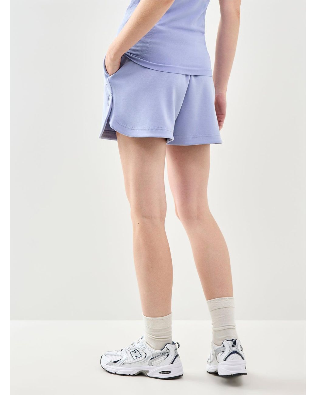 Sweaty Betty Blue Sand Wash Cloudweight High Waisted Shorts