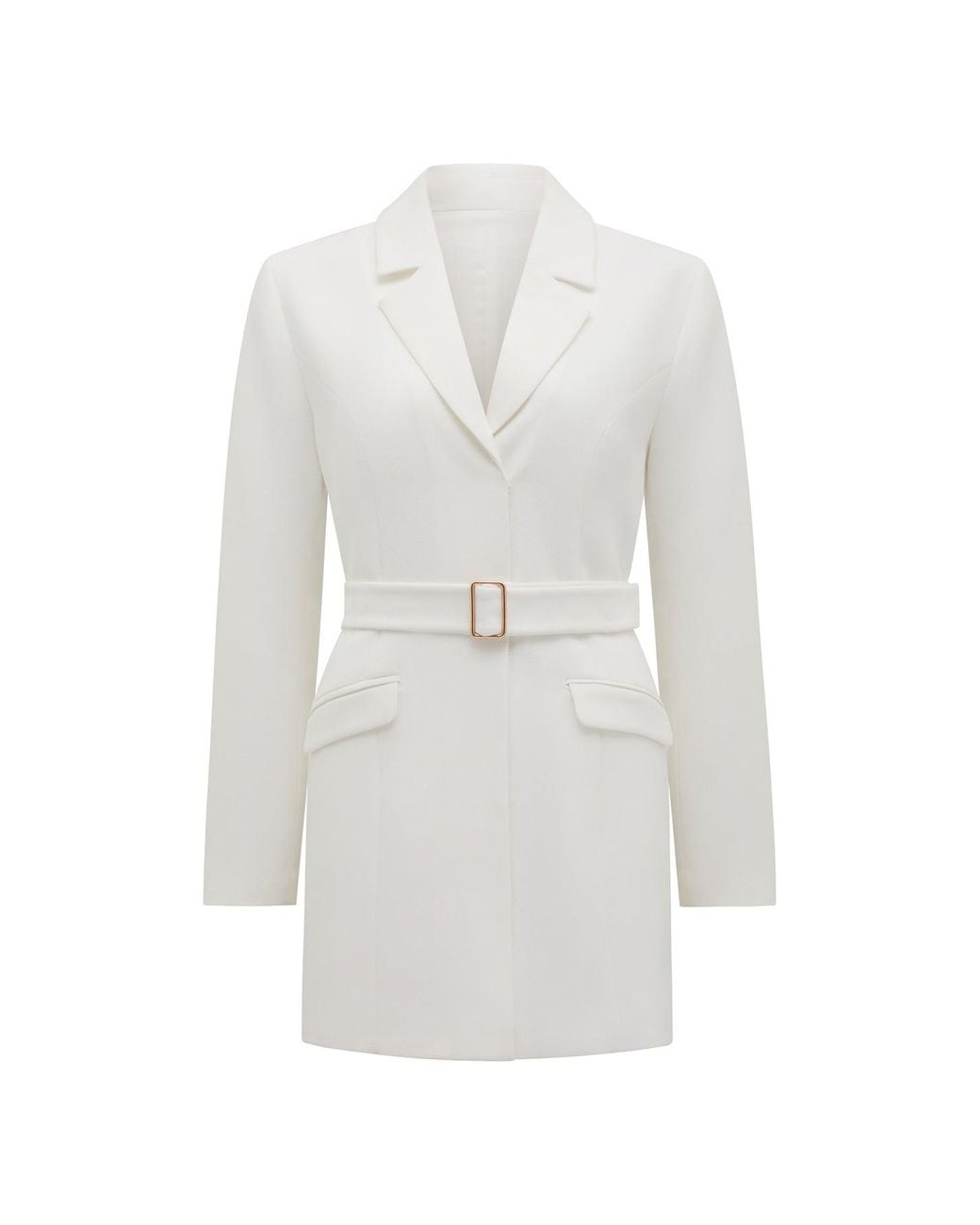 Forever New White Christine Blazer Mini Dress