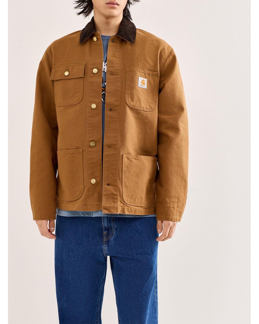 Carhartt Blue Michigan Coat for men