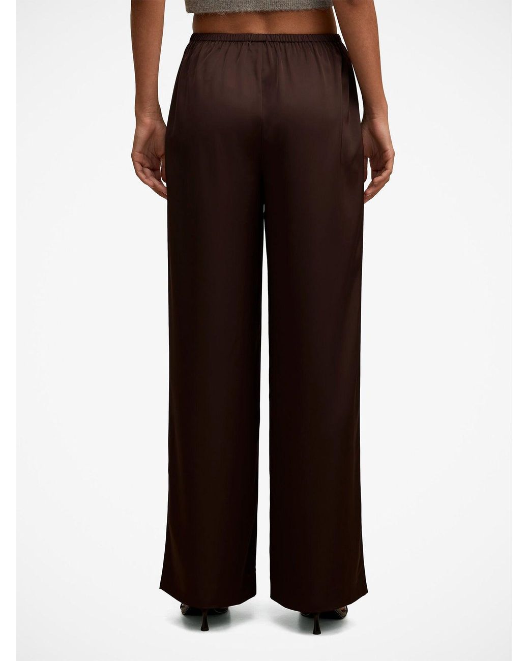 Forever New Brown Sara Wide Leg Trousers