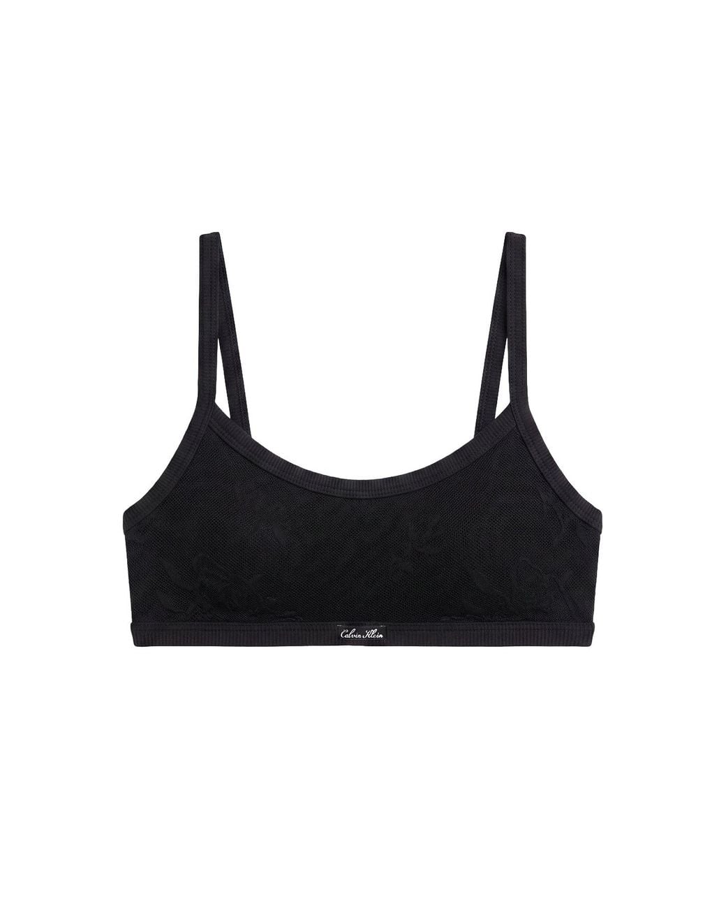 Calvin Klein Black Icon Lace Lightly Lined Bralette
