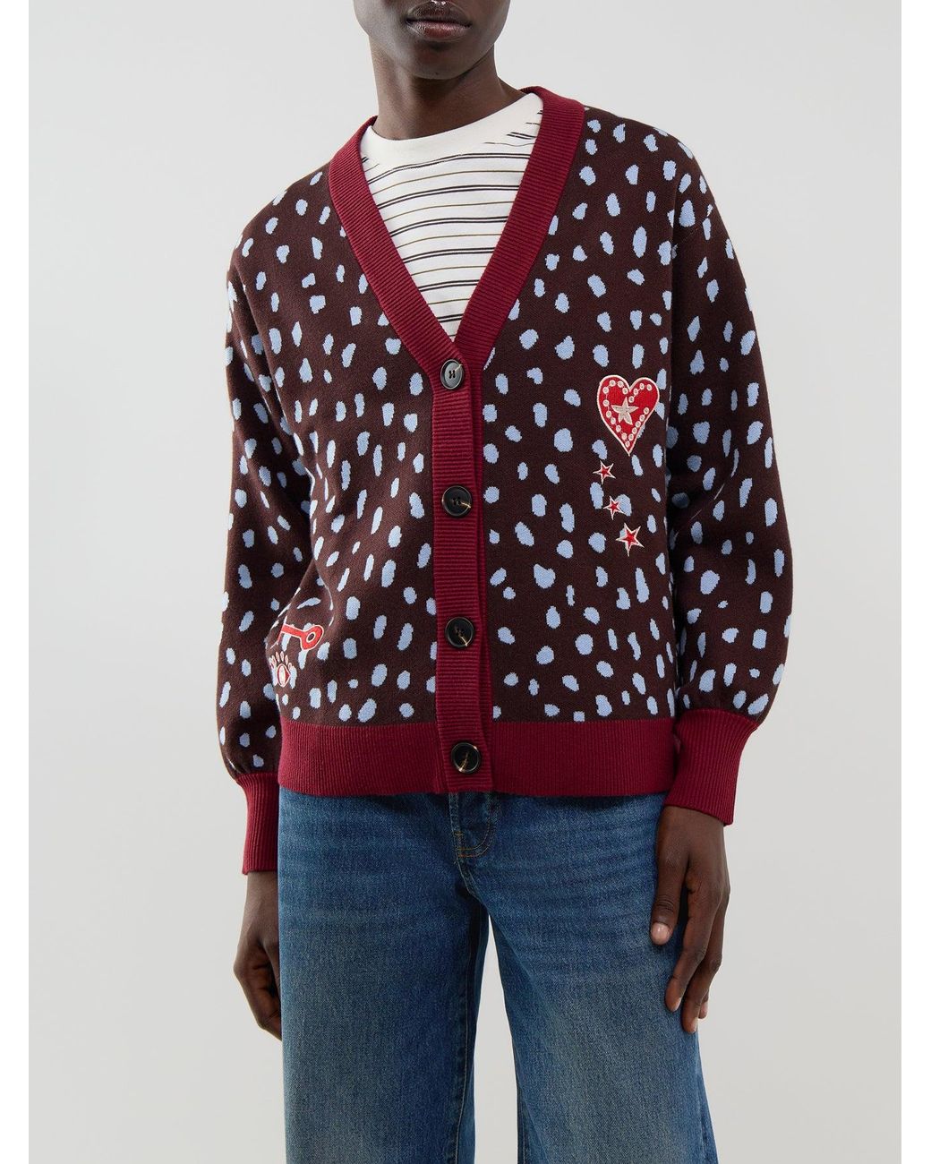 Never Fully Dressed Red Deer Cardigan