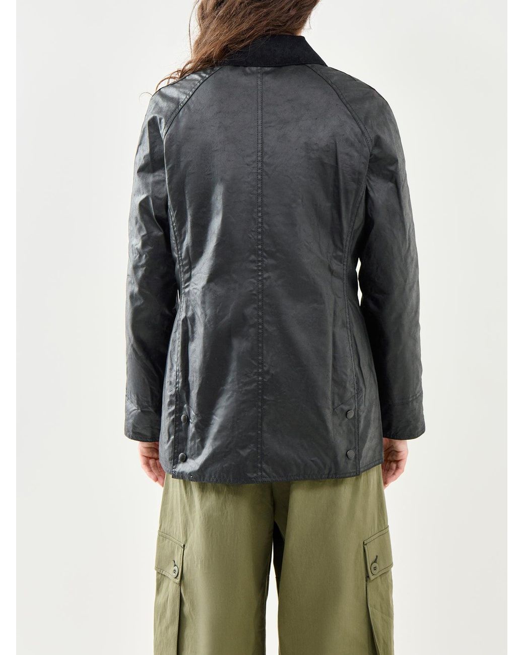 Barbour Black Classic Beadnell Wax Jacket