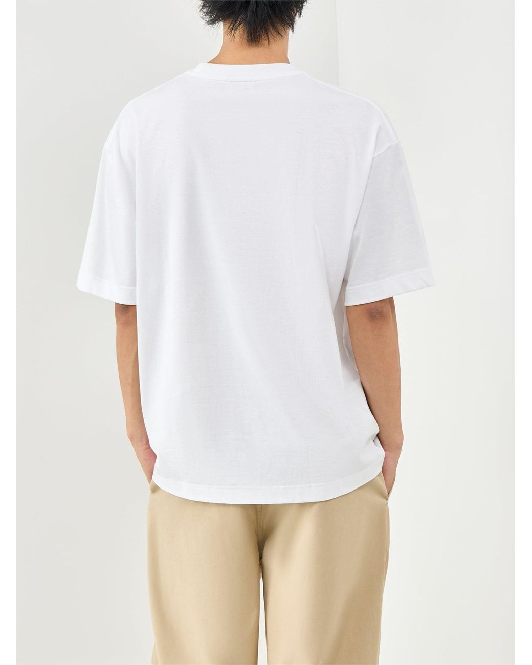 Lacoste White Heavy Jersey T-Shirt for men